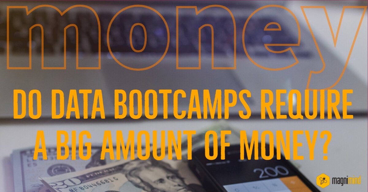 Do data bootcamps require a big amount of money